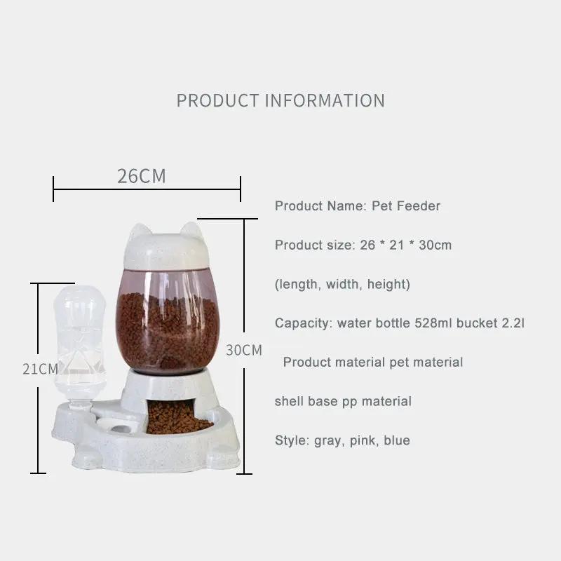 Automatic pet feeder drinking fountain My Store