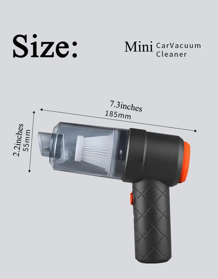 Mini Car Vacuum Cleaner Powerful Cleaning Machine Car Accessories Home Auto Robot Wireless Cleaner Home Appliance Strong Suction My Store