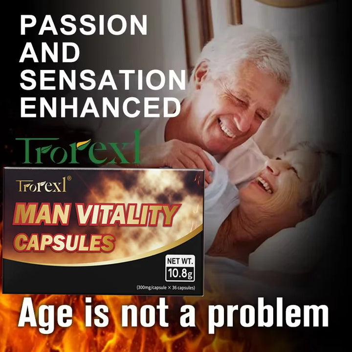 Epimedium Ginseng Capsules,Booster for Men,Enhance Energy & Endurance,Muscle Growth Supplement Non-GMo