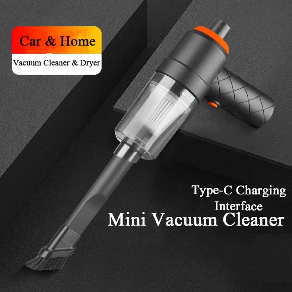 Mini Car Vacuum Cleaner Powerful Cleaning Machine Car Accessories Home Auto Robot Wireless Cleaner Home Appliance Strong Suction My Store